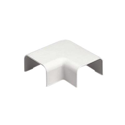 Conexión en ángulo recto L, para uso con canaleta LD10, material ABS, Color Blanco Mate