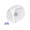 (LHG XL 5 ac 4 Pack) CPE y PtP en 5GHz 802.11 a/n/ac con Antena de Rejilla de 27dBi. Ahora con Más Velocidad y Mayor Distancia