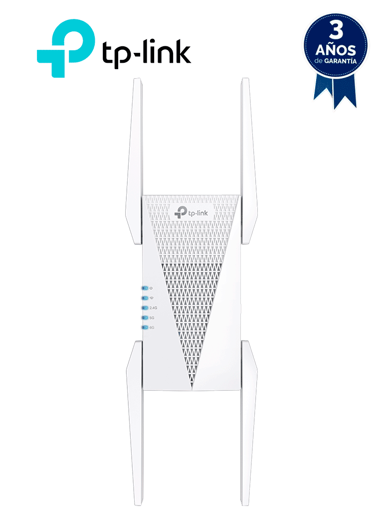 TP-LINK RE815XE Repetidor WiFi 6E Mesh Tribanda con frecuencia de 6GHz  y velocidades de Ancho de banda de canal de 160MHz Roaming