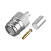 Conector N Hembra de Anillo Plegable para Cable PROFLEX ó Grupo P, Plata/ Oro/ Teflón.