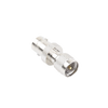 Adaptador en Línea, de Conector Mini UHF Macho a BNC Hembra, Níquel/ Oro/ Teflón.