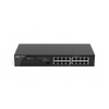 Switch no PoE, no administrable, con 16 puertos 10/100/1000 Mbps