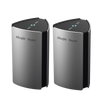 Paquete 2 piezas Home Router inalámbrico MESH WI-FI 6 4x4 doble banda 1 puerto WAN Gigabit y 4 puertos LAN Gigabit
