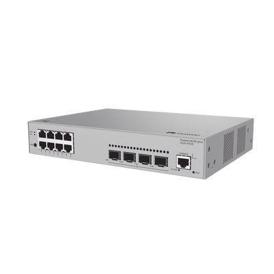 Switch de Acceso Gigabit Administrable Capa 2 / 8 puertos 10/100/1000 Mbps / 2 Puertos 1GE SFP Uplink / ERPS / IMGP Snooping / DHCP Snooping / Administración Nube Gratis
