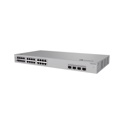 Switch de Acceso Gigabit Administrable PoE Capa 2 / 24 puertos 10/100/1000 Mbps (PoE) / 2 Puertos 2.5GE SFP + 2 Puertos 10GE SFP+ Uplink / ERPS / IMGP Snooping / DHCP Snooping /PoE Perpetuo / 192 W / Administración Nube Gratis