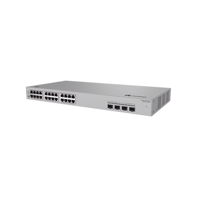 Switch de Acceso Gigabit Administrable PoE Capa 2 / 24 puertos 10/100/1000 Mbps (PoE) / 2 Puertos 2.5GE SFP + 2 Puertos 10GE SFP+ Uplink / ERPS / IMGP Snooping / DHCP Snooping / PoE Perpetuo / 400 W / Administración Nube Gratis
