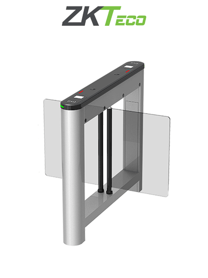 ZKTECO SATURNS1200 - Barrera Peatonal Central Abatible / Acero SPCC laminado en frío / Hasta 3 millones de ciclos / Vidrio templado 2.5D / Requiere barrera Saturn-S1000 NEWZK1