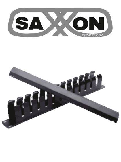 SAXXON SXR42U6642S - Gabinete de Piso color Negro / 42UR / Puerta de Vidrio Templado / Alto 198 cm / Ancho 60 cm / Profundidad 60 cm / Incluye Base con 2 Ventiladores 110V