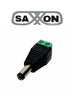 SAXXON PSUBR12B - Bolsa de 10 conectores macho / Para fuente de poder / Bloque para atornillar positivo y negativo