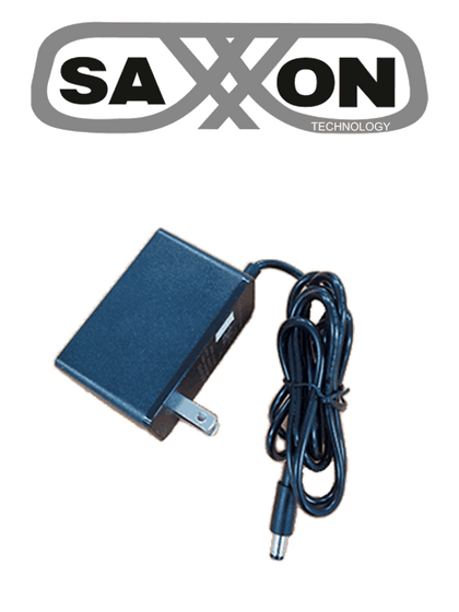 SAXXON KA36B1203000USH - Fuente de Poder Regulada / Alimentación 12 Vcc 3 Amper / Conector Macho / Voltaje de Entrada: 100-240V / Ideal para Cámaras de CCTV, Controles de Acceso y Asistencia / TVCSAX