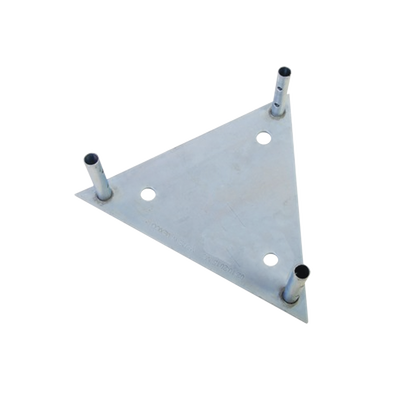 Base para Tramo STZ60G con Placa 1/2, Niple de 3/4, Galvanizado por Inmersión en Caliente.
