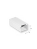 SBE TECH SBE-1619 - Canaleta plástica / PVC / Una vía / Alto 1.6 cm, Ancho 1.9 cm, Largo 2 metros