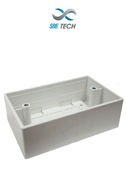 SBETECH SBE-CUNIV2- Caja universal de PVC 2X4 reforzada, con rango de temperatura de trabajo -20ºC hasta +65ºC, facil instalación y limpieza