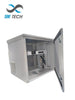 SBE TECH SBE-FRT9UR - Gabinete Exterior 19 9 UR / Alto 60 cm / Ancho 60 cm / Profundidad 55 cm / Acero Galvanizado / Pintura Electroestática / Color Gris / IP54 / INCLUYE 1 HERRAJE PARA FIJACION A PARED, TORRE O POSTE