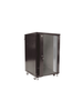 SBETECH SBE-GNL24URPC - Gabinete de piso 24UR, 60 cm de ancho y 80 cm de profundidad / Puerta frontal de cristal / Puerta trasera ventilada / Negro