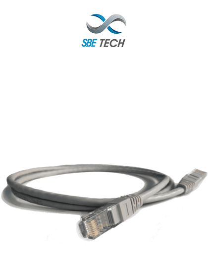 SBETECH PCC6U0.3M-GY - Patch cord Cat6 de 0.3m, color gris, 8 hilos, ISO 11801, Clase E