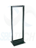 SBE TECH SBE-RR419NM - Rack de acero de 4 FT de altura/19 de ancho / Color Negro pavonado/ Incluye 8 tornillos 12/24