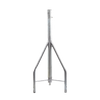 Tramo de Remate / Copete, tubo industrial 1 1/4 con tubo central 2 3/8, galvanizado por electrólisis.