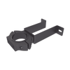 Soporte de pared con abrazadera para poste