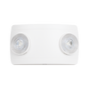 Luz de Emergencia Dual LED ultra compacta/150 lúmenes/Luz fría/Batería de Respaldo Incluida/Botón de test.