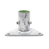 Base Triangular para Mástil de 1 a 2 con Opresores. Galvanizado por Inmersión en Caliente.