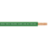 ( Venta por metro ) Cable 10 awg color verde, conductor de cobre suave cableado. Aislamiento de PVC, auto-extinguible.