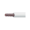 Cable 18 awg color blanco,Conductor de cobre suave cableado. Aislamiento de PVC, autoextinguible. BOBINA 100 MTS