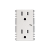 Módulo Color Blanco Duplex de Contactos Eléctricos / Necesita el SM-ADAP-FP Para Fijar a caja para Pavimento / (25424-30)