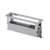 Caja Para Instalación en Escritorio para Voz, Datos o Contactos Eléctricos / Capacidad para 4 Módulos / Salida de Cables Posterior / Los Módulos se Adquieren Aparte / (KFC134/14CY)
