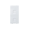 Módulo Color Blanco Con 2 Espacios para Jacks Keystone para Instalarse en la caja de Pavimento / (S76B/9)