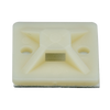 Montaje-Sujetador Adhesivo STRONGHOLD de 4 Vías de 1 x 1 x 1/4, Color Natural, Nylon 6.6 Retardante de Llamas V-2, Paquete de 100pz