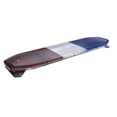 Barra de luces LED de 48, 216 LED, Dual Color, Programable, Rojo/Azul/Ámbar/Claro, Ideal para Equipar Unidades de Seguridad Publica con Domos Rojo, Claro y Azul