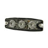 Luz Auxiliar de 3 LED, ámbar, SAE Clase I, Lente transparente