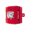 Bocina con Lámpara Estroboscópica para Exterior, con Configuración Estroboscópica Seleccionable, Color Rojo