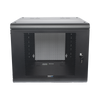 Gabinete de Pared con Puerta Perforada, 635mm de Profundidad, 9U Rack de 19'', Acero Reforzado