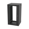 Gabinete Abatible de Pared (Con Marco Trasero) con Rack 19 de 24 Unidades. Ventana de Cristal Templado.