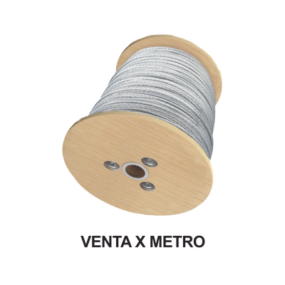Cable de Retenida de 3/16 de Acero Galvanizado 7 Hilos (Venta por Metro).
