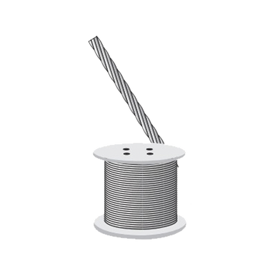 Cable Retenida 7 Hilos, Resistencia 2154 Kg. Diámetro 1/4 (Precio por Metro).