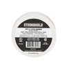 Cinta Eléctrica STRONGHOLD para Aislar, de PVC, Uso General Reparación y Mantenimiento, Grosor de 0.18mm (7 mil), Ancho de 19mm, y 20.12m de Largo, Color Blanco