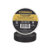 Cinta Eléctrica STRONGHOLD para Aislar, de PVC, Uso Profesional en Construcción Eléctrica, Grosor 0.18mm (7 mil), Ancho 19mm, y 20m Largo, Color Negro.