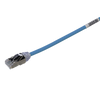 Patch Cord Cat6A, Diametro Reducido 28 AWG, Blindado S/FTP, CM/LS0H, 0.20 Metros (0.66 Pies), Color Azul
