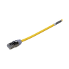 Patch Cord Cat6A, Diametro Reducido 28 AWG, Blindado S/FTP, CM/LS0H, 20 cm (7.87 Pulgadas), Color Amarillo