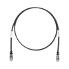 Patch Cord Cat6A, Blindado S/FTP, CM/LS0H, 2.13 Metros (7 Pies), Color Negro
