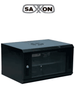 SAXXON SXR6U5406A - Gabinete de Pared Negro / 6UR / Puerta de Vidrio Templado / Dimensiones útiles: Alto 37 x ancho 53 x profundidad 40 cm SXNDESCUENTONUEVO1M
