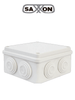SAXXON SXWD015 - Caja de conexiones con 8 entradas / PVC libre de halógenos / Compatible con cámaras Bulet y Domo / Dimensiones internas 150 x 150 x 70 mm Ancho x Alto x Fondo
