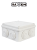 SAXXON SXWD015-7 - Caja de conexiones con 7 entradas / PVC libre de halógenos / Compatible con cámaras Bulet y Domo / Dimensiones internas 150 x 150 x 70 mm Ancho x Alto x Fondo