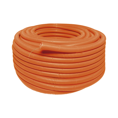 Manguera flexible Reforzada 1/2 x 100 m /Polietileno Alta Densidad HDPE/ Sin guía /Resistente a Intemperie.