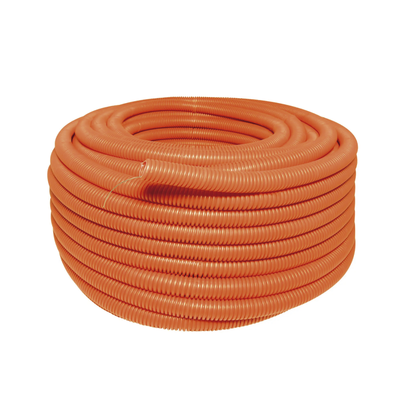 Manguera flexible Reforzada 1/2 x 100 m /Polietileno Alta Densidad HDPE/ Con guía /Resistente a Intemperie.
