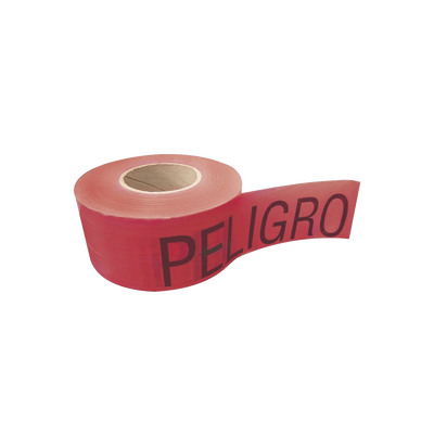 Cinta para barricada PELIGRO de 100 m y ancho de 3.