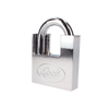 Candado de acero con Guarda Anti Palanca/ Acabado en Cromo Satinado / Doble Cerrojo / Medida 40 mm/ Nivel de seguridad 7/ 4 Llaves Abloy.